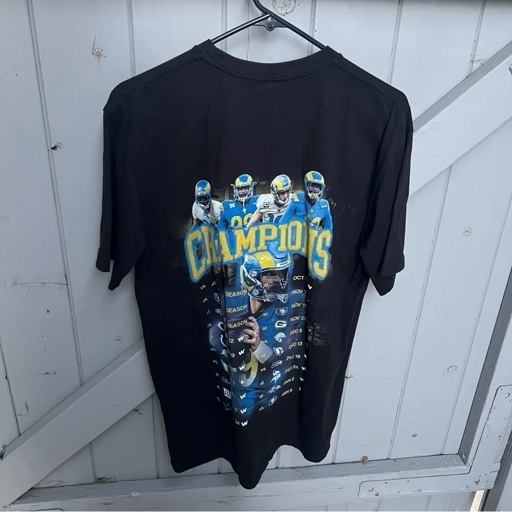 2022 NFC Championship Hoesmad Black T-shirt Los Angeles Rams - Picture 3 of 6